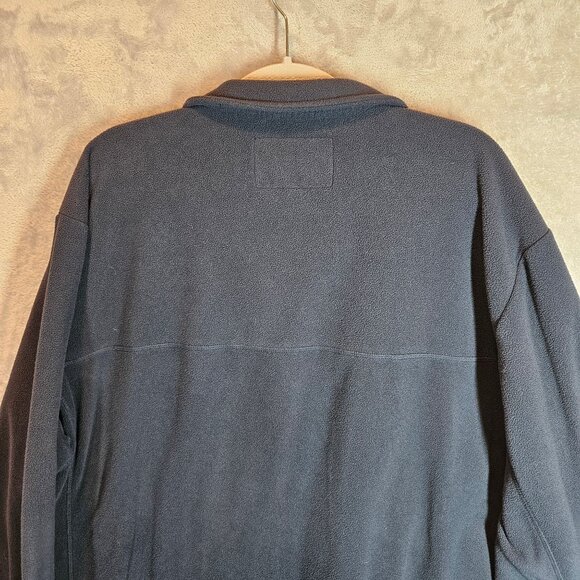 Lands End Mens 2XL-T Fleece Pullover Jacket Black Pullover Jacket Outdoor Hiking - Picture 8 of 12
